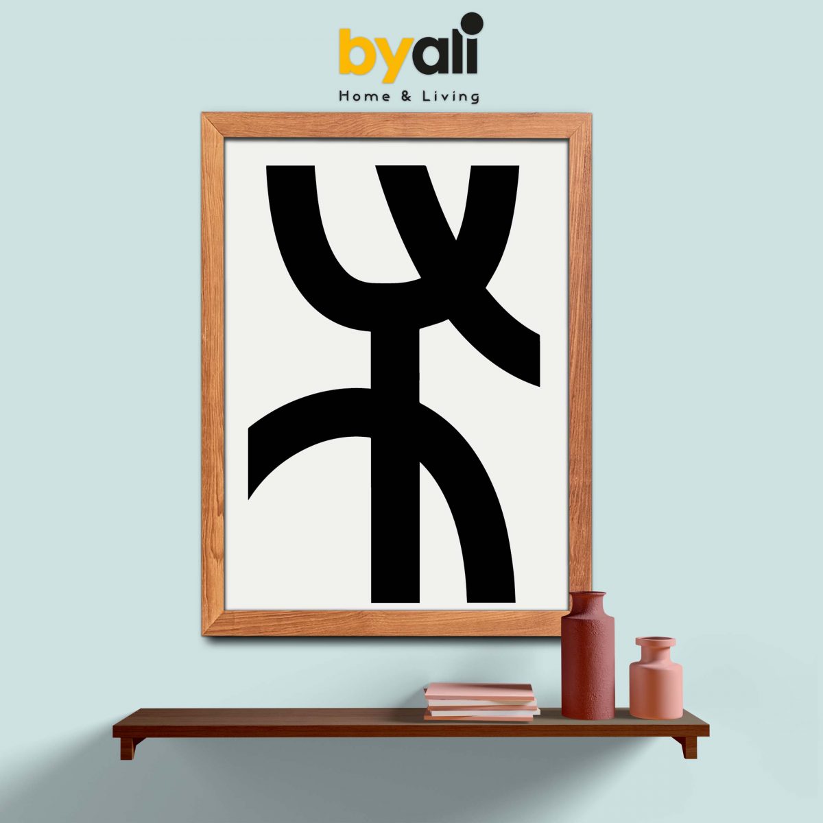 Ahşap Çerçeveli Line Art 3’lü Tablo Seti