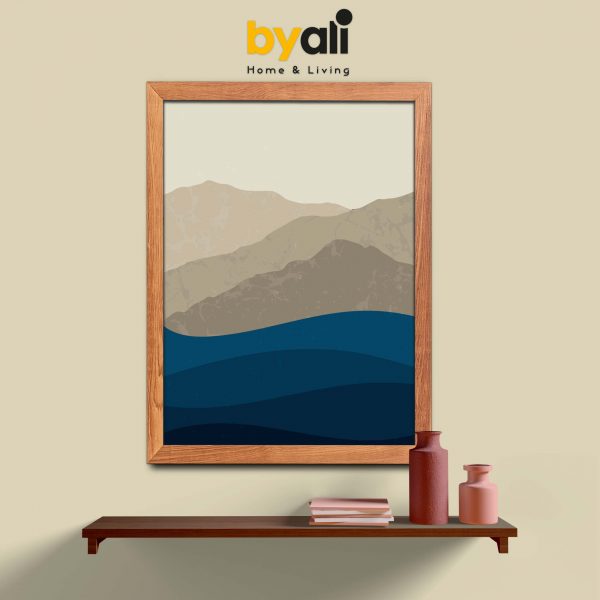 Ahşap Çerçeveli landscape 3’lü Tablo Seti