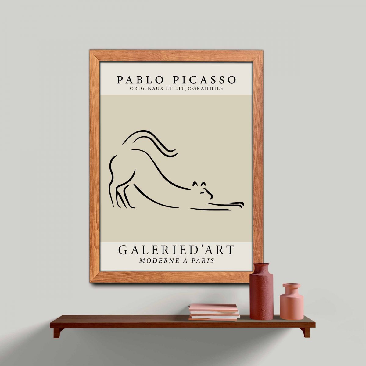 Ahşap Çerçeveli Picasso 3’lü Tablo Seti