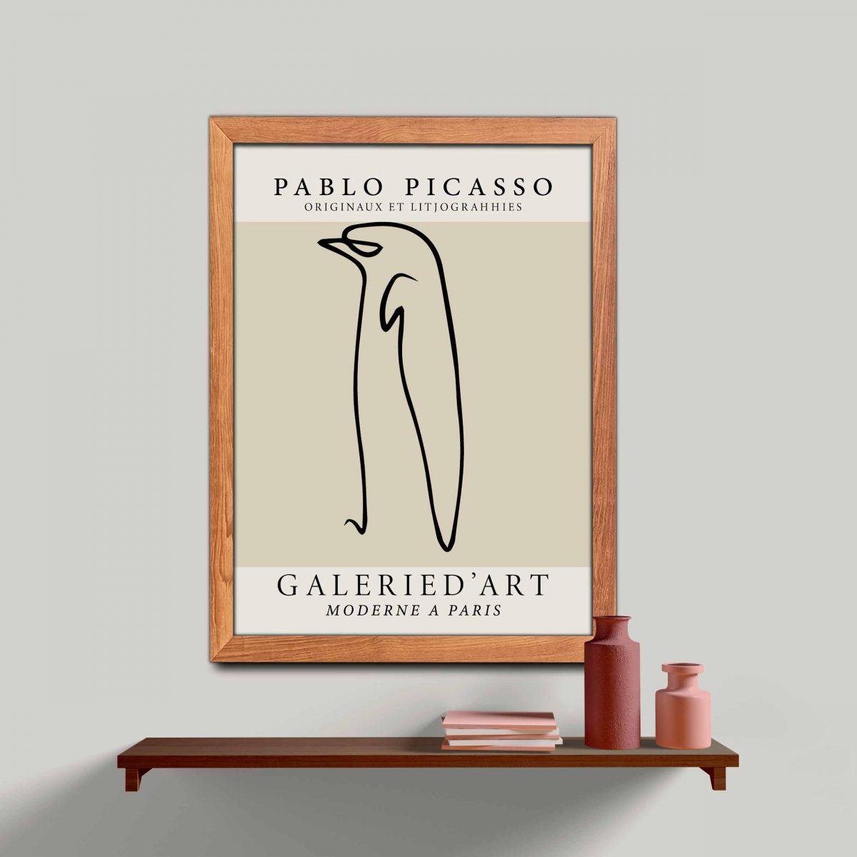 Ahşap Çerçeveli Picasso 3’lü Tablo Seti