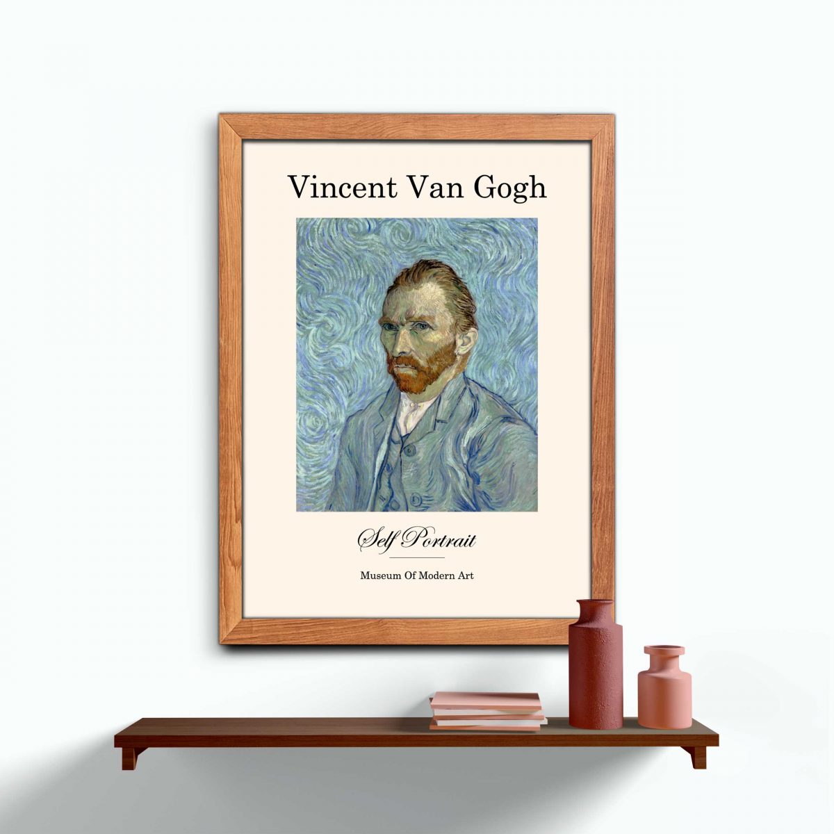 Vincent van Gogh Ahşap Çerçeveli 3’lü Tablo Seti E3004