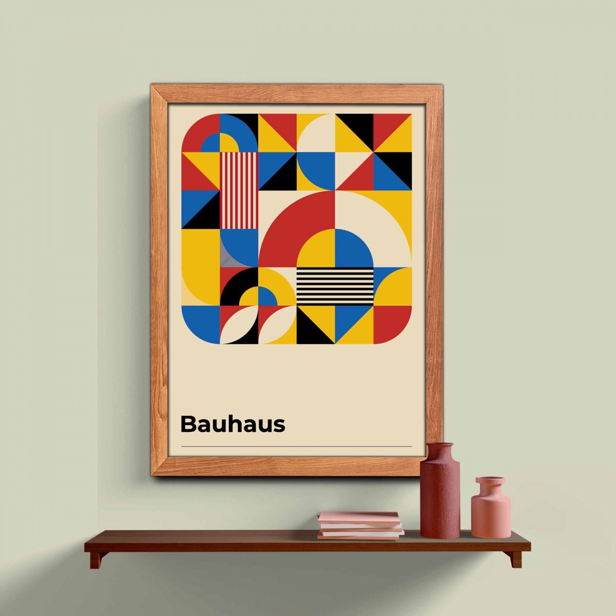 Bauhaus Ahşap Çerçeveli 3’lü Tablo Seti 3168 - Görsel 2