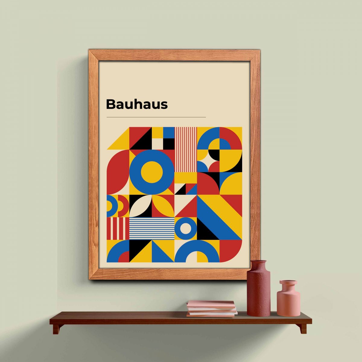 Bauhaus Ahşap Çerçeveli 3’lü Tablo Seti 3168 - Görsel 3