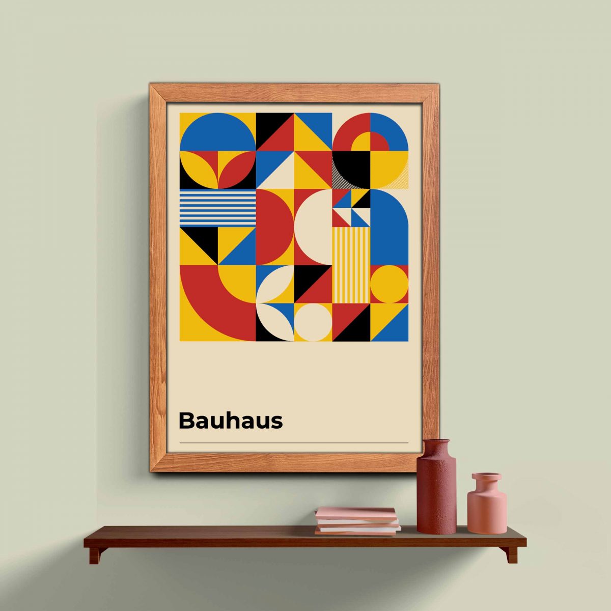 Bauhaus Ahşap Çerçeveli 3’lü Tablo Seti 3168 - Görsel 4