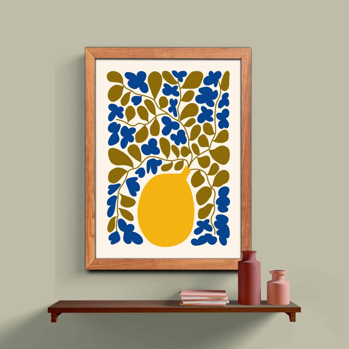 Minimalist Ahşap Çerçeveli 3’lü Tablo Seti 3186