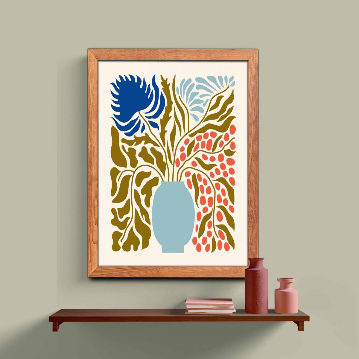 Minimalist Ahşap Çerçeveli 3’lü Tablo Seti 3186