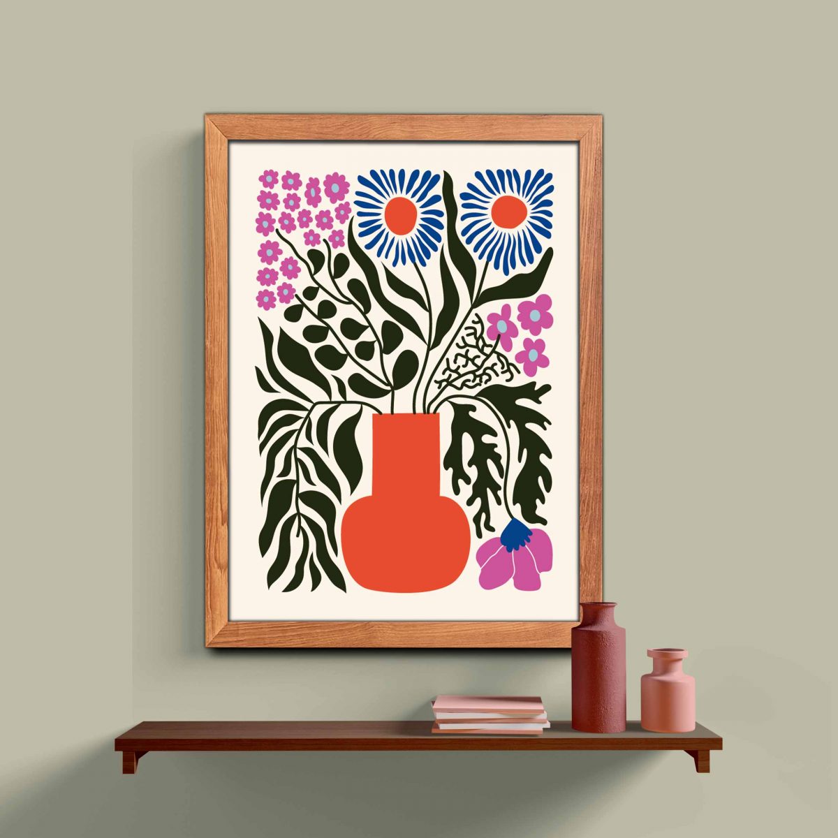 Minimalist Ahşap Çerçeveli 3’lü Tablo Seti 3187