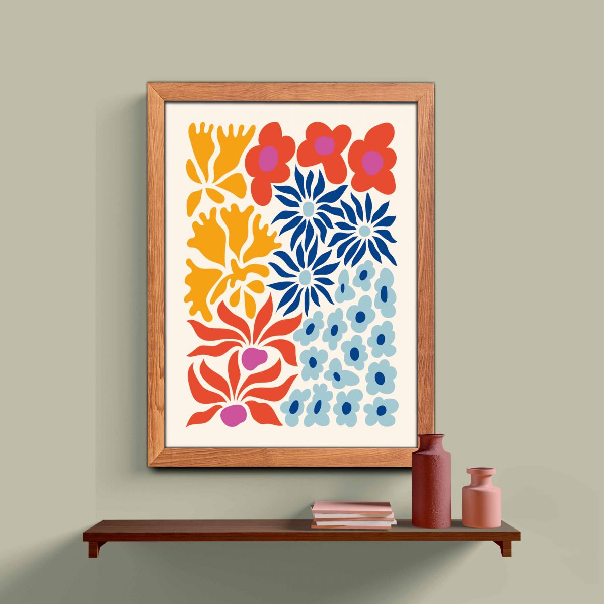 Minimalist Ahşap Çerçeveli 3’lü Tablo Seti 3187