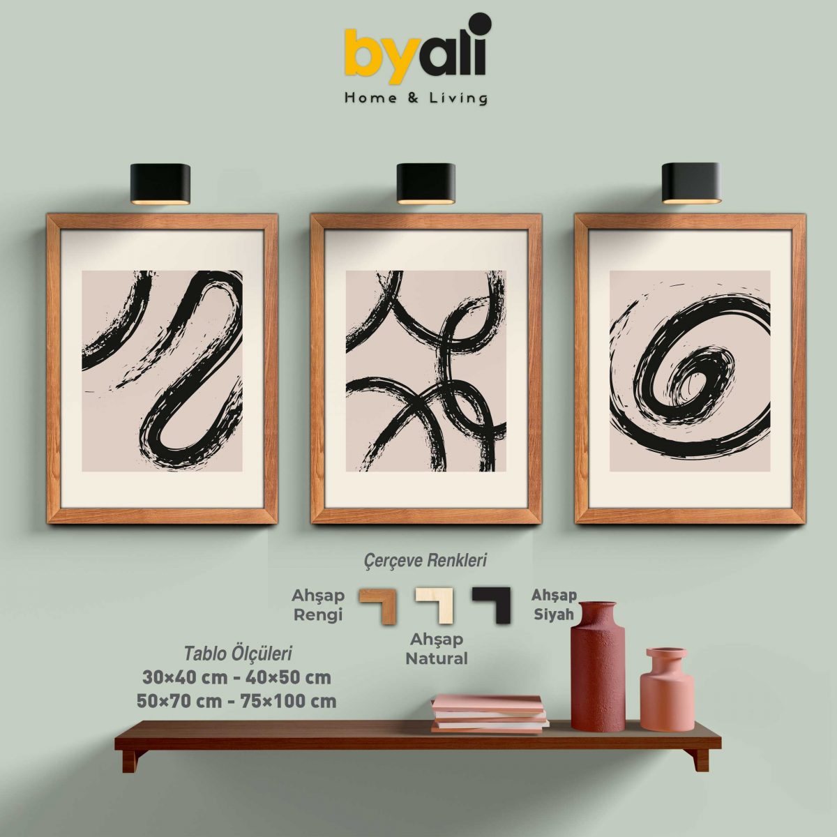 Aesthetic Modern Tablo Seti - 3200