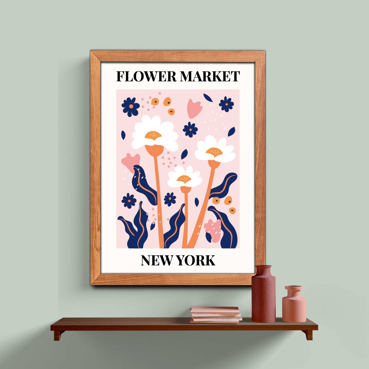 Flowers Market 3'lü Tablo Seti - 3202 - Görsel 3