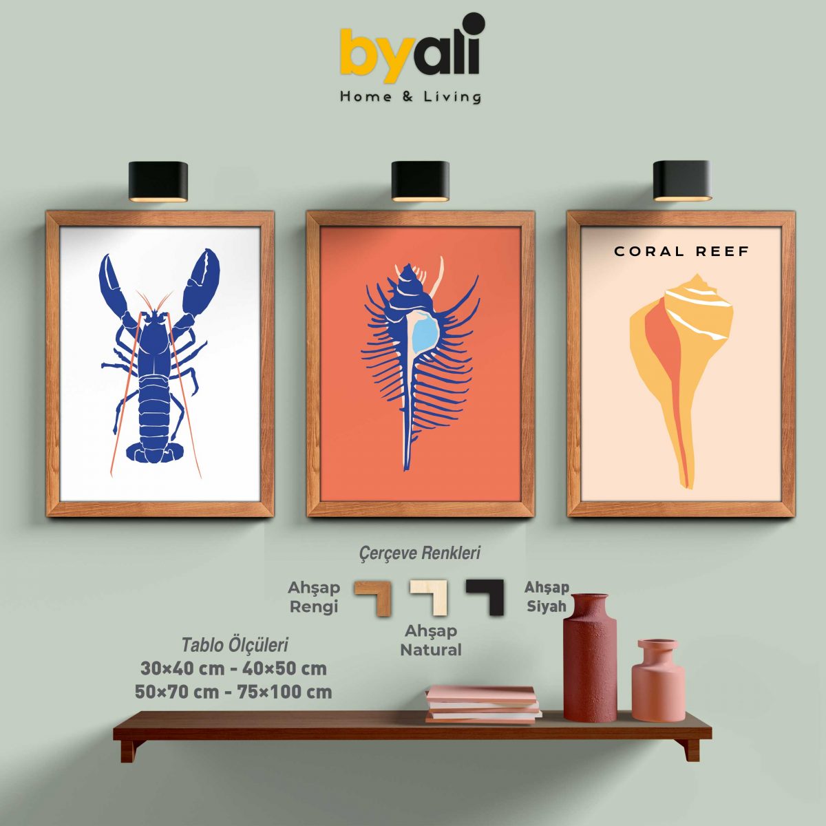 Wildlife 3'lü Tablo Seti - 3204