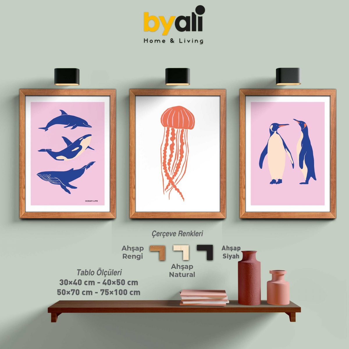 Wildlife 3'lü Tablo Seti - 3206