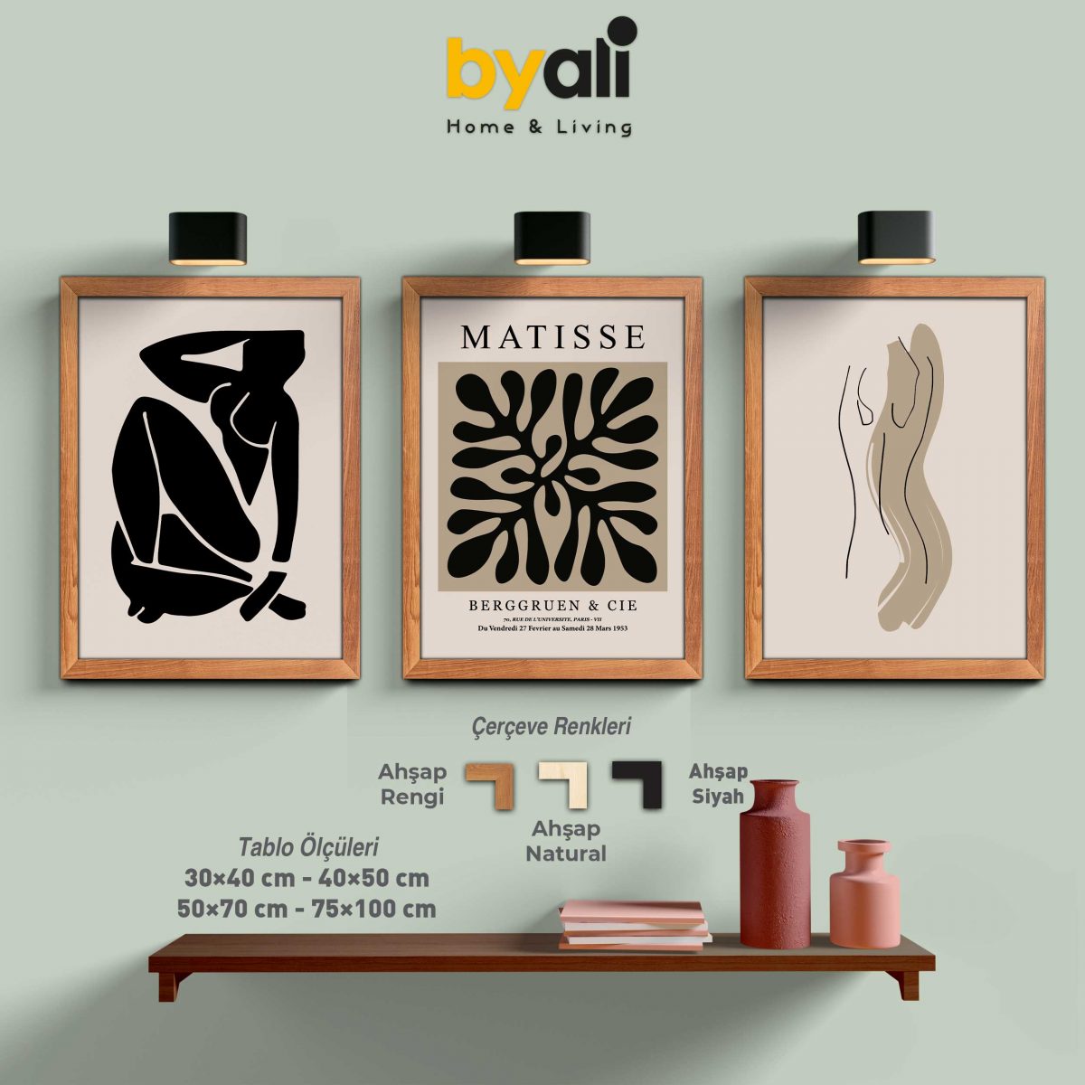 Matisse Art 3’lü Tablo Seti - 3236