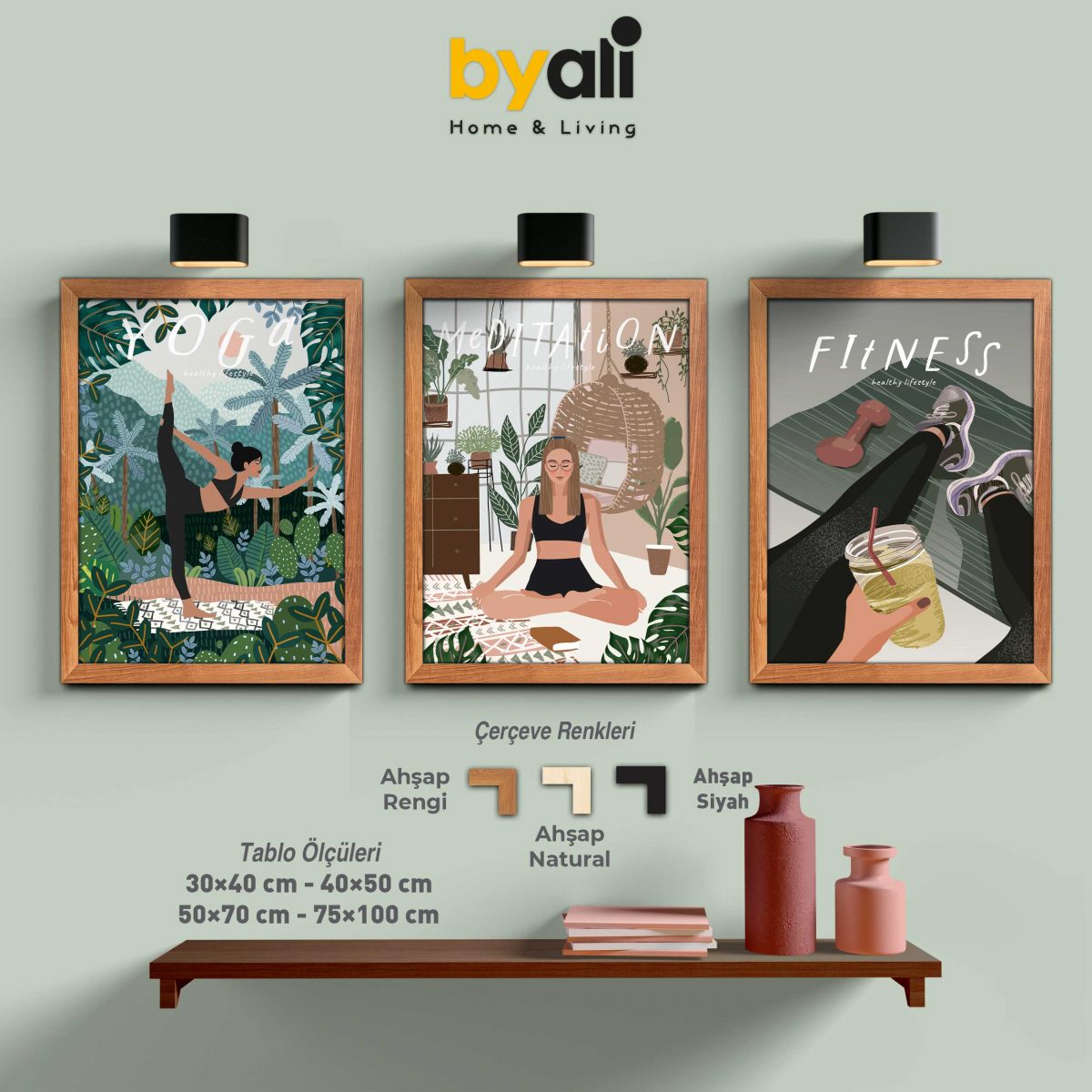 Fitness 3’lü Tablo Seti - 3240