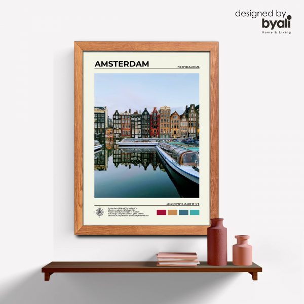 Amsterdam Ahşap Çerçeveli Tablo C10003
