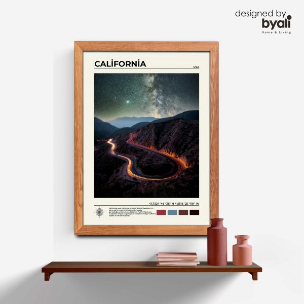 California Ahşap Çerçeveli Tablo C10012