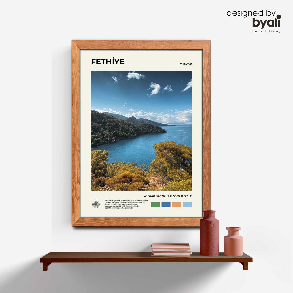 Fethiye Ahşap Çerçeveli Tablo C10024