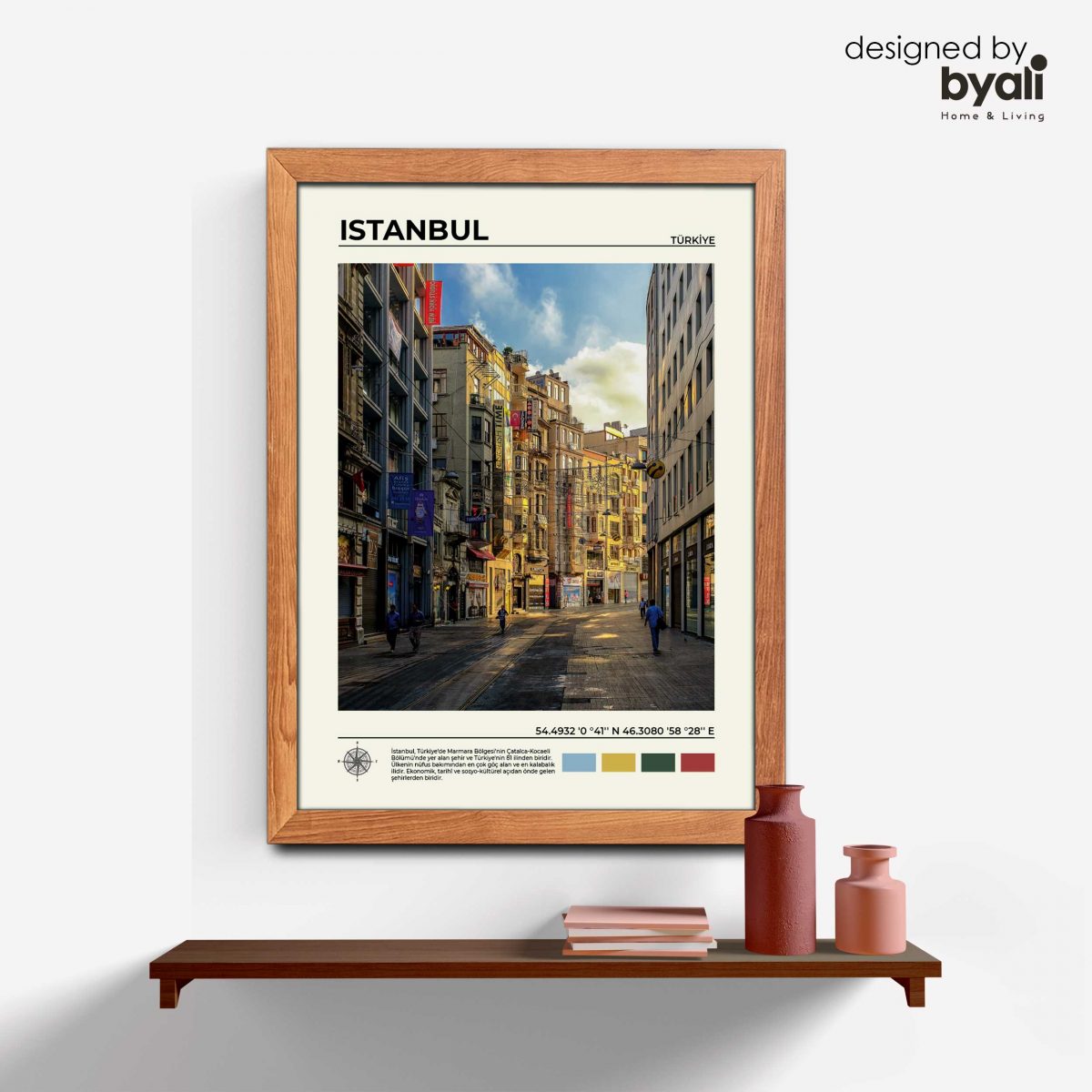 İstanbul Ahşap Çerçeveli Tablo C10028