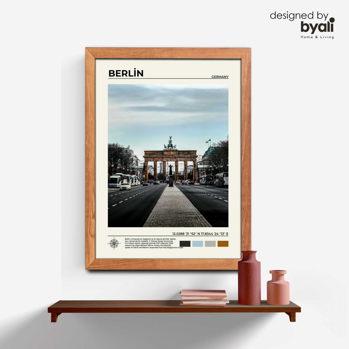 Berlin Ahşap Çerçeveli Tablo C10035