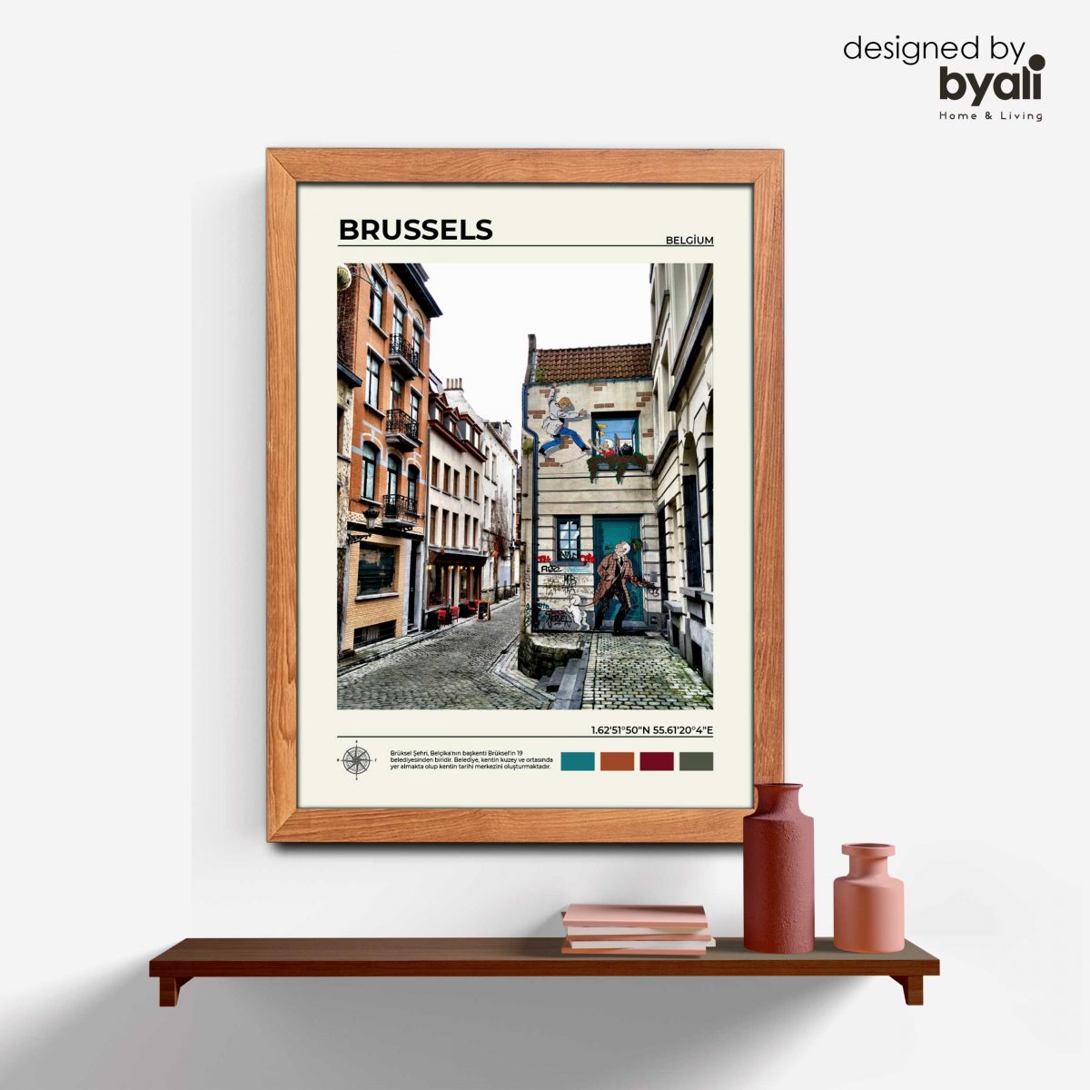 Brussels Ahşap Çerçeveli Tablo C10037