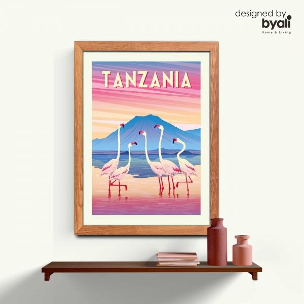 Tanzania Retro Şehir Ahşap Çerçeveli Tablo CR 1070
