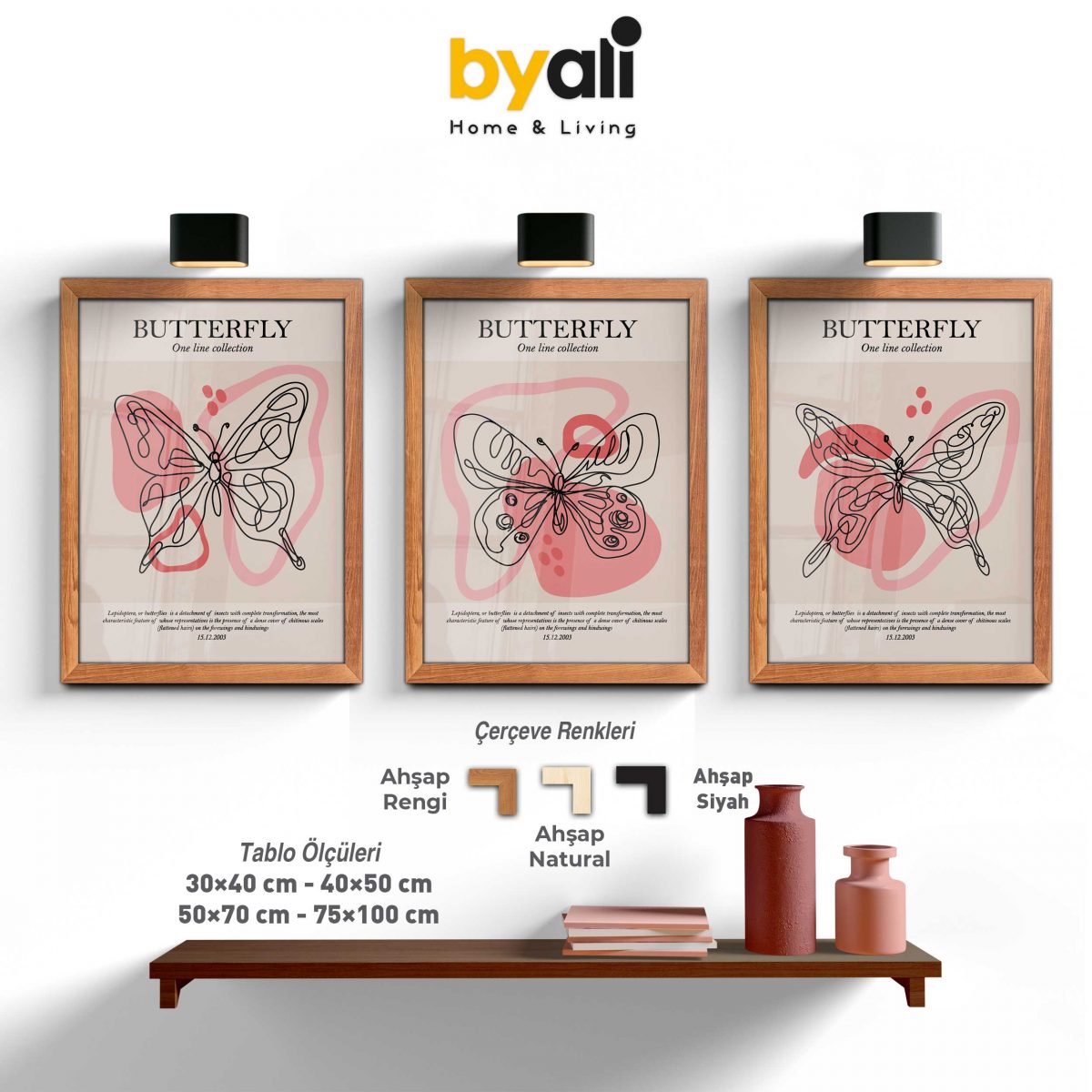 Minimalist Art 3’lü Tablo Seti - 3280