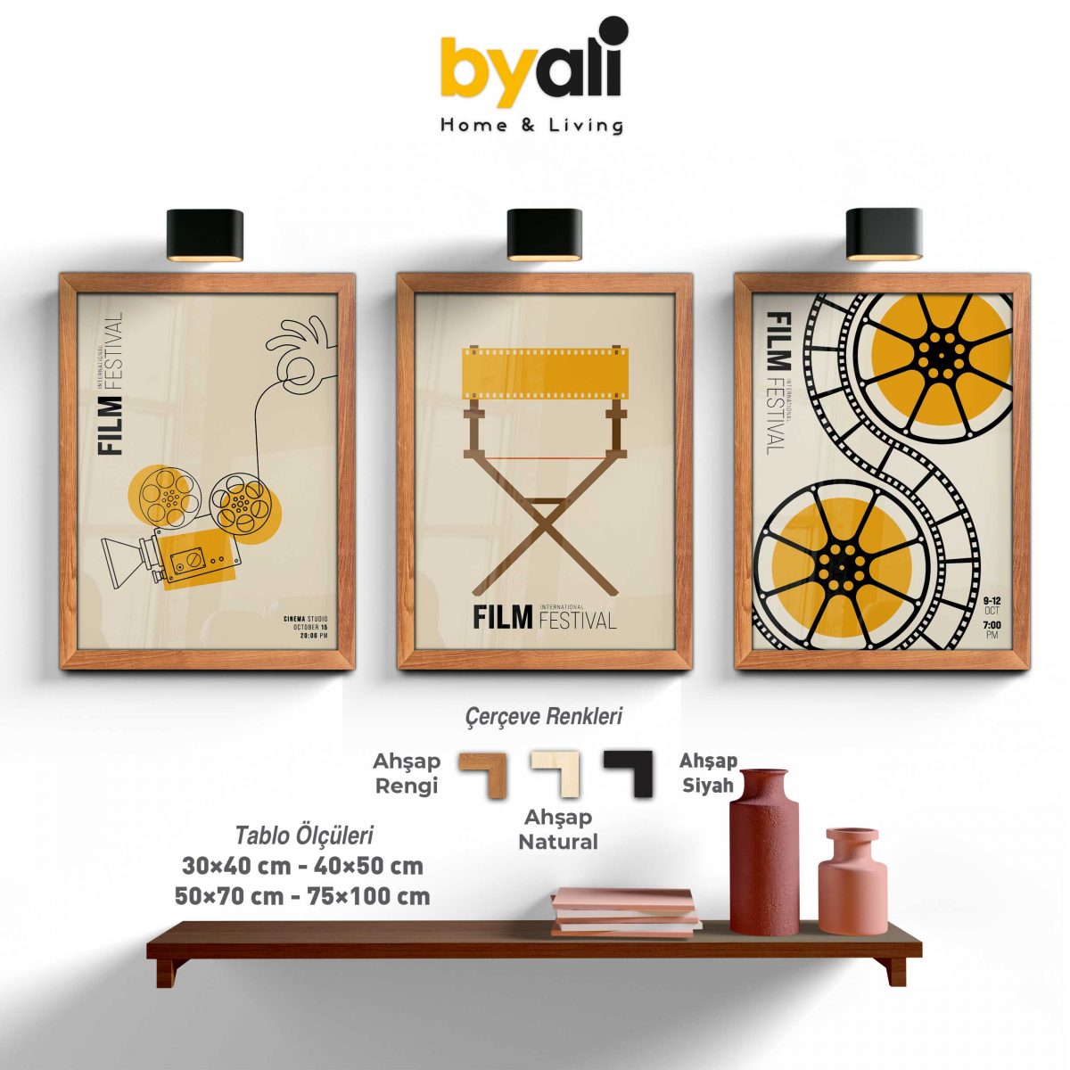 Film Festival 3’lü Tablo Seti - 3312