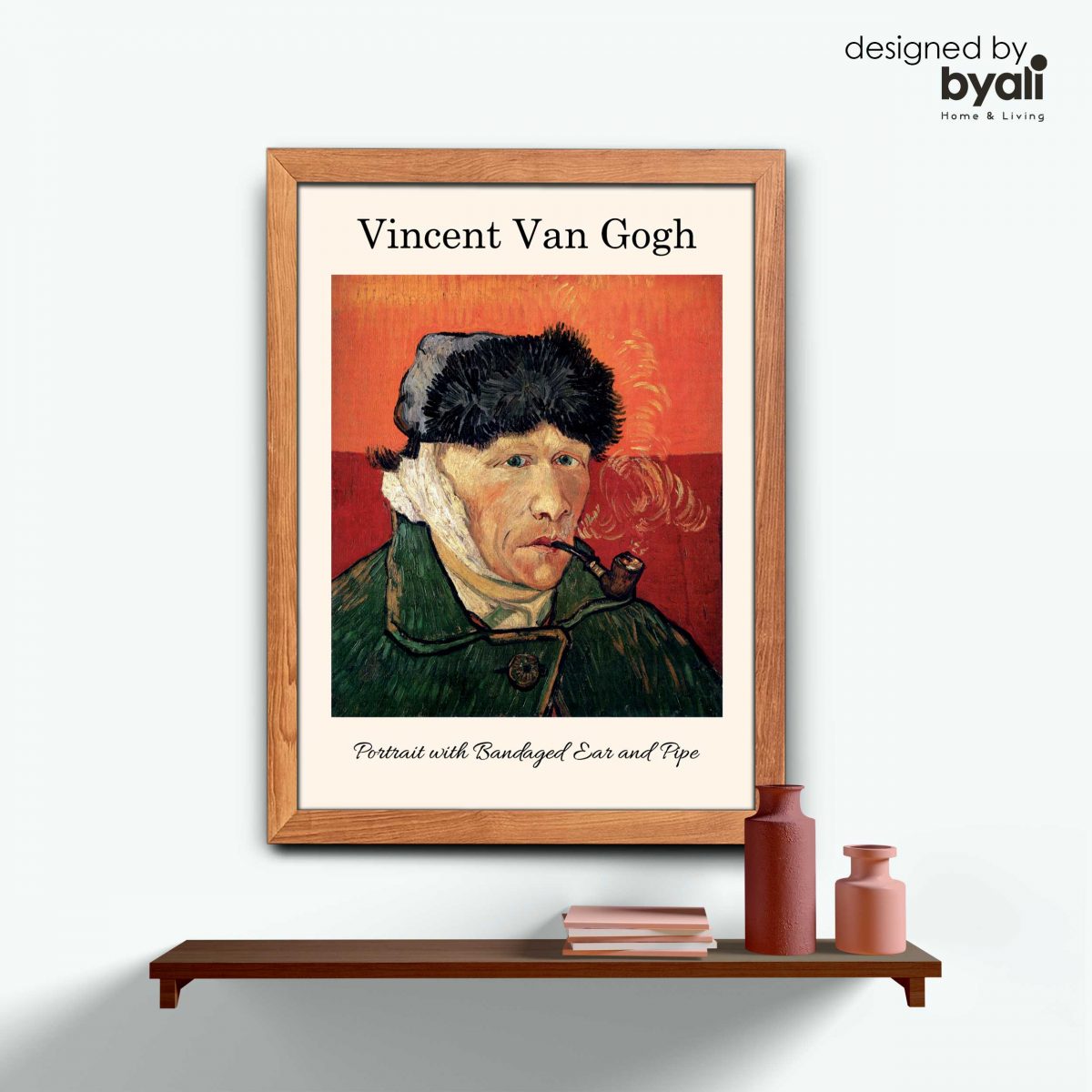 Van Gogh - Self-Portrait with Bandaged Ear and Pipe Tablo - E1058