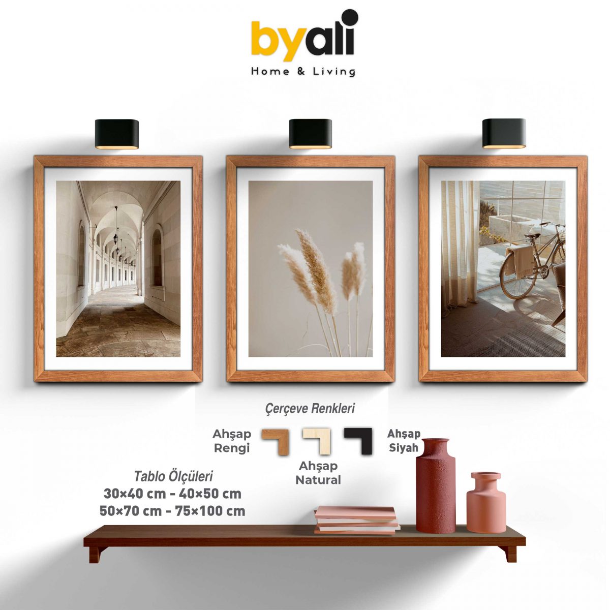 Minimal Style 3’lü Tablo Seti - F1026---0