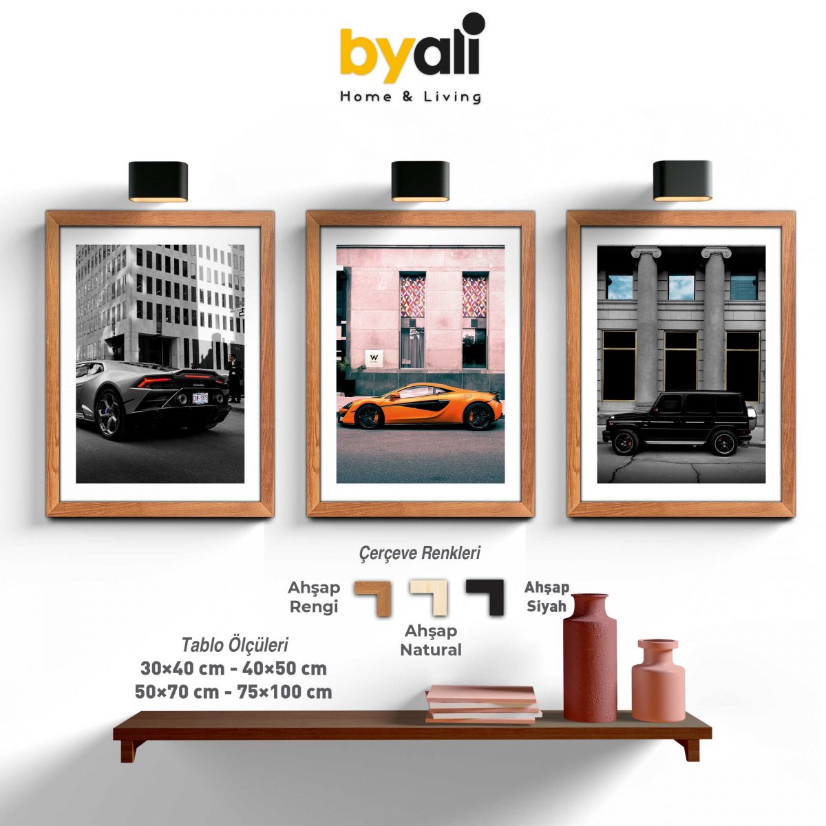 Car 3’lü Tablo Seti - F1046---0