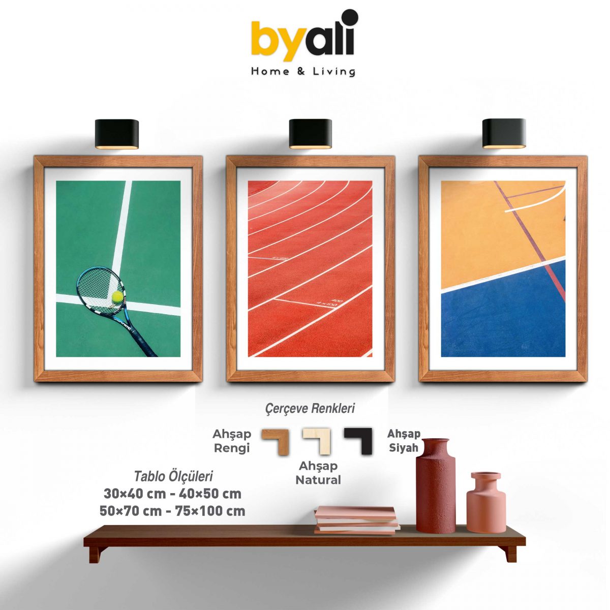 Spor Sahaları 3’lü Tablo Seti - F1055---0