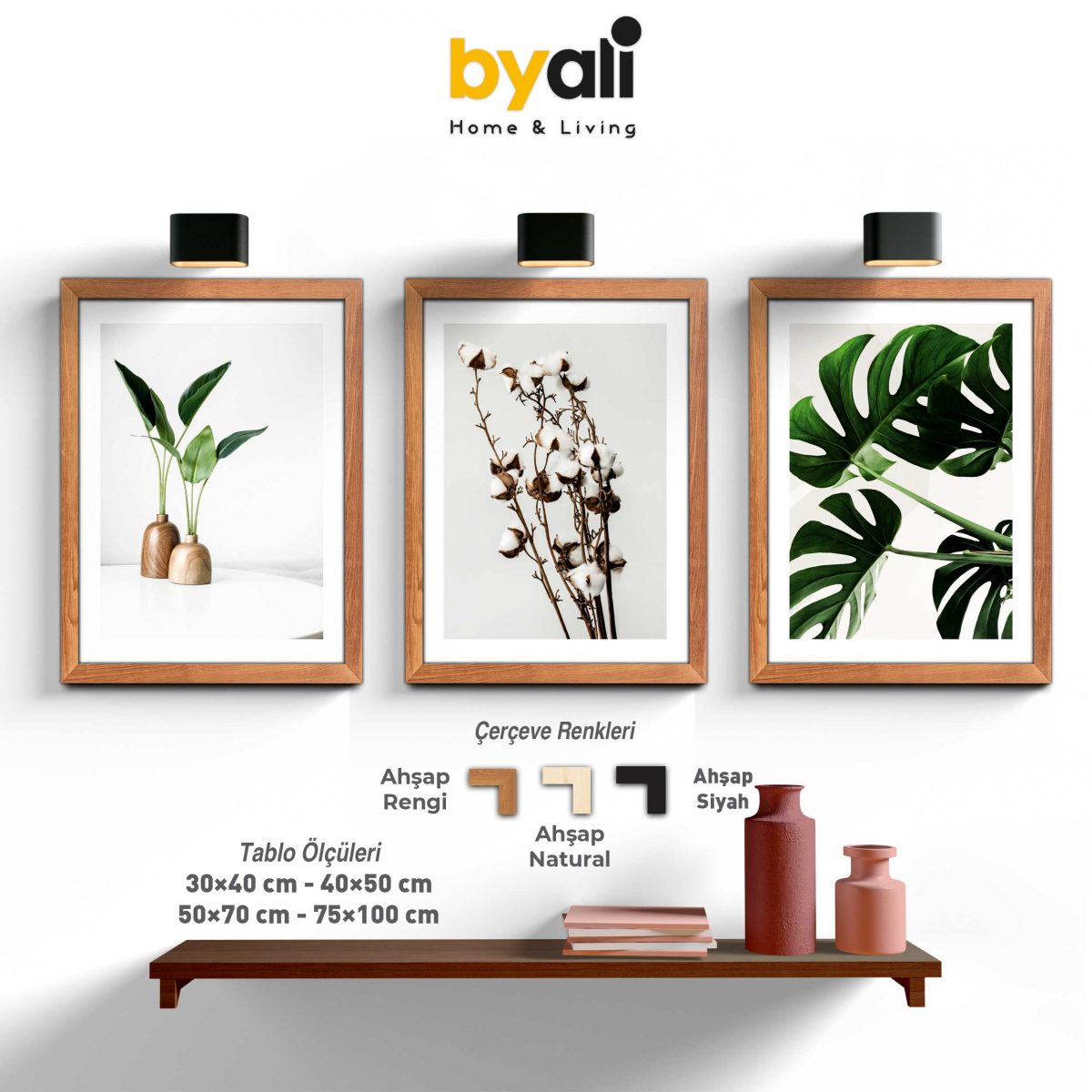 Minimalist 3’lü Tablo Seti - F1071---0