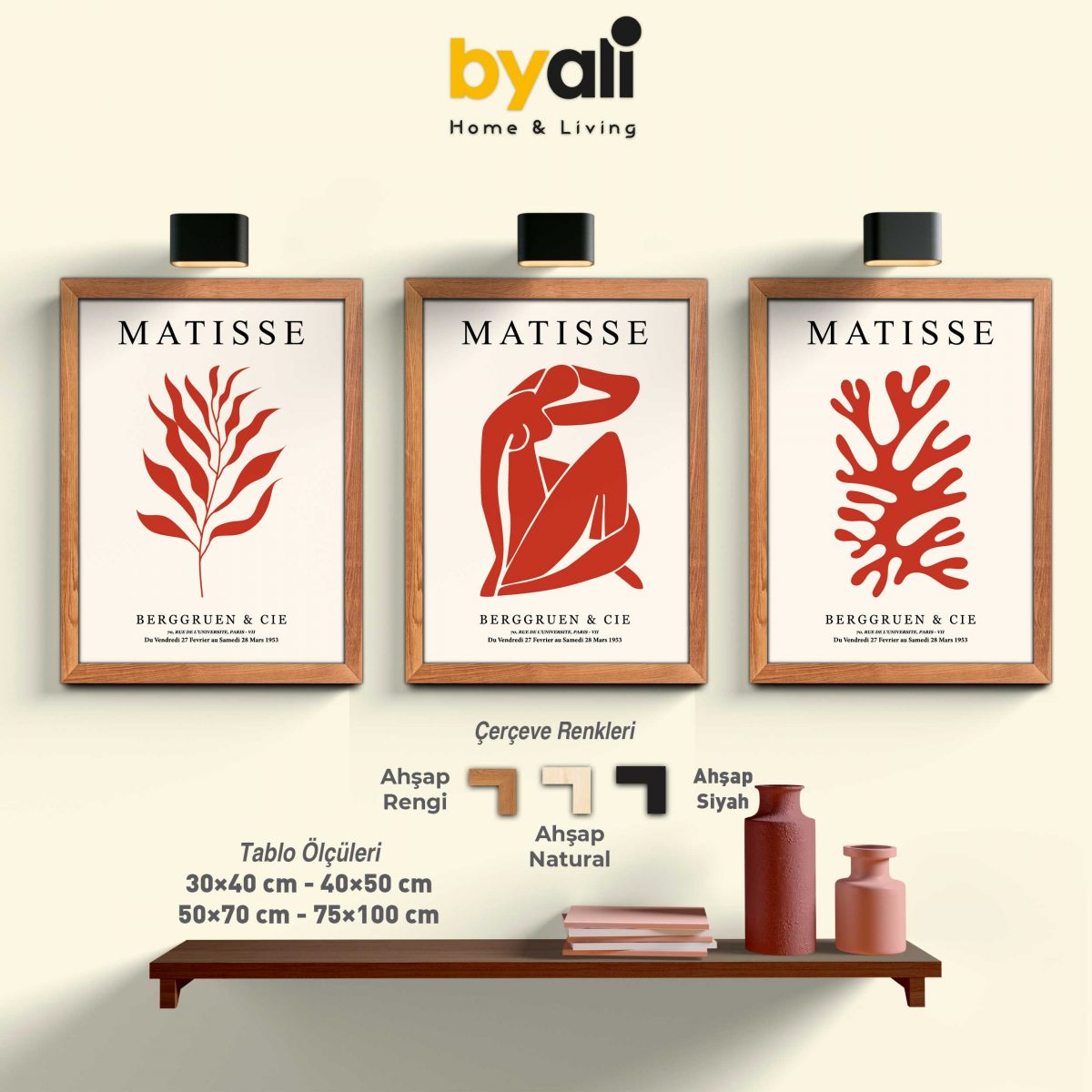 Matisse 3’lü Tablo Seti - 3322-0